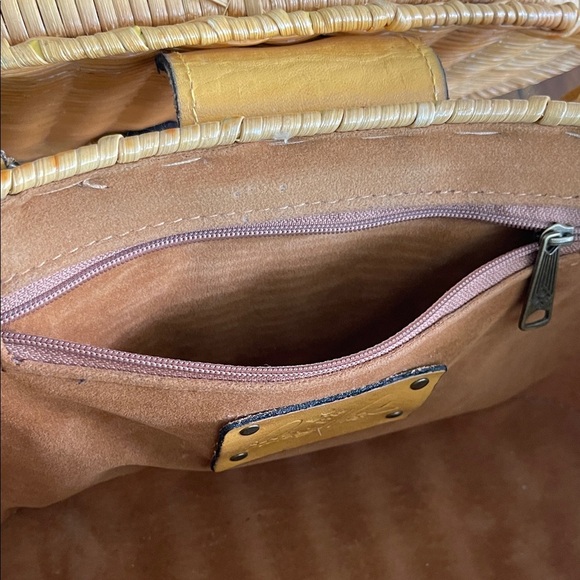 Patricia Nash Spring Boho Yellow Basket Handbag Majadas Bag - Picture 14 of 16